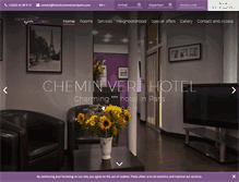 Tablet Screenshot of hotelducheminvertparis.com